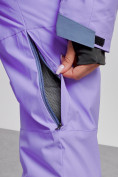 Купить Горнолыжный комбинезон женский зимний фиолетового цвета 2323F, фото 16