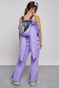 Купить Горнолыжный комбинезон женский зимний фиолетового цвета 2323F, фото 22