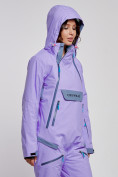 Купить Горнолыжный комбинезон женский зимний фиолетового цвета 2323F, фото 7