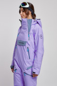Купить Горнолыжный комбинезон женский зимний фиолетового цвета 2323F, фото 9