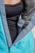 Купить Горнолыжный комбинезон женский зимний голубого цвета 2323Gl, фото 19