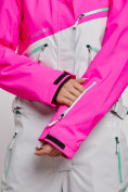 Купить Горнолыжный комбинезон женский зимний розового цвета 2326R, фото 13