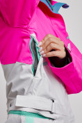 Купить Горнолыжный комбинезон женский зимний розового цвета 2326R, фото 17