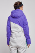 Купить Горнолыжный комбинезон женский зимний темно-фиолетового цвета 2326TF, фото 11
