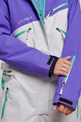 Купить Горнолыжный комбинезон женский зимний темно-фиолетового цвета 2326TF, фото 13