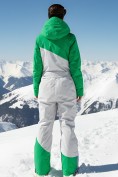 Купить Горнолыжный комбинезон женский зимний зеленого цвета 2326Z, фото 4