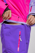 Купить Горнолыжный комбинезон женский зимний фиолетового цвета 2327F, фото 14