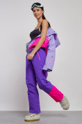 Купить Горнолыжный комбинезон женский зимний фиолетового цвета 2327F, фото 23