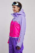 Купить Горнолыжный комбинезон женский зимний фиолетового цвета 2327F, фото 9