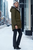 Купить Парка женская зимняя MTFORCE c капюшоном цвета хаки 2329Kh, фото 5