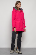 Купить Парка женская зимняя MTFORCE c капюшоном розового цвета 2329R, фото 3