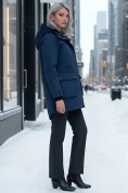 Купить Парка женская зимняя MTFORCE c капюшоном синего цвета 2329S, фото 5