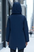 Купить Парка женская зимняя MTFORCE c капюшоном синего цвета 2329S, фото 3