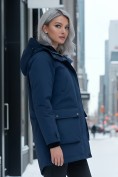 Купить Парка женская зимняя MTFORCE c капюшоном синего цвета 2329S, фото 2