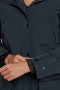 Купить Парка женская зимняя MTFORCE c капюшоном темно-синего цвета 2329TS, фото 15