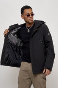 Купить Куртка спортивная MTFORCE мужская с капюшоном черного цвета 2332Ch, фото 10