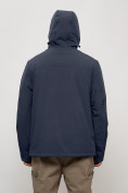 Купить Куртка спортивная MTFORCE мужская с капюшоном темно-синего цвета 2332TS, фото 6