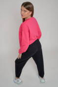 Купить Спортивный костюм женский трикотажный модный розового цвета 23330R, фото 11