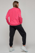 Купить Спортивный костюм женский трикотажный модный розового цвета 23330R, фото 3