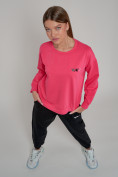 Купить Спортивный костюм женский трикотажный модный розового цвета 23330R, фото 9