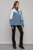 Купить Горнолыжная куртка женская зимняя белого цвета 2337Bl, фото 11