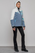 Купить Горнолыжная куртка женская зимняя белого цвета 2337Bl, фото 15