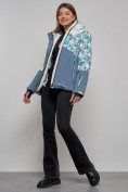 Купить Горнолыжная куртка женская зимняя белого цвета 2337Bl, фото 18