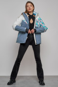 Купить Горнолыжная куртка женская зимняя белого цвета 2337Bl, фото 19