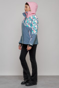 Купить Горнолыжная куртка женская зимняя розового цвета 2337R, фото 14