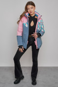 Купить Горнолыжная куртка женская зимняя розового цвета 2337R, фото 16