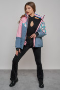 Купить Горнолыжная куртка женская зимняя розового цвета 2337R, фото 17