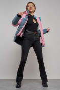 Купить Горнолыжная куртка женская зимняя розового цвета 2337R, фото 18