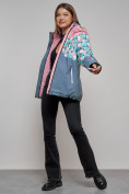 Купить Горнолыжная куртка женская зимняя розового цвета 2337R, фото 19