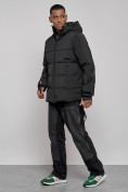 Купить Куртка мужская зимняя горнолыжная черного цвета 2356Ch, фото 2