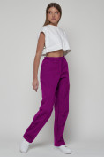 Купить Брюки спортивные софтшелл MTFORCE женские темно-фиолетового цвета 2358TF, фото 3