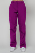 Купить Брюки спортивные софтшелл MTFORCE женские темно-фиолетового цвета 2358TF, фото 4