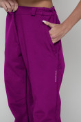Купить Брюки спортивные софтшелл MTFORCE женские темно-фиолетового цвета 2358TF, фото 7