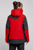 Купить Горнолыжная куртка женская зимняя большого размера красного цвета 23661Kr, фото 4