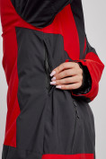 Купить Горнолыжная куртка женская зимняя большого размера красного цвета 23661Kr, фото 6