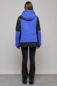 Купить Горнолыжная куртка женская зимняя большого размера синего цвета 23661S, фото 12