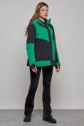 Купить Горнолыжная куртка женская зимняя большого размера зеленого цвета 23661Z, фото 15