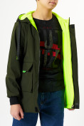 Купить Куртка двусторонняя для мальчика цвета хаки 236Kh, фото 9
