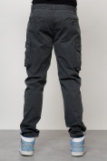 Купить Джинсы карго мужские с накладными карманами темно-серого цвета 2401TC, фото 8