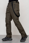Купить Полукомбинезон утепленный мужской зимний горнолыжный цвета хаки 2405Kh, фото 9
