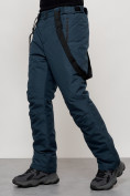 Купить Полукомбинезон утепленный мужской зимний горнолыжный темно-синего цвета 2405TS, фото 13