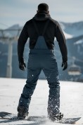 Купить Полукомбинезон утепленный мужской зимний горнолыжный темно-синего цвета 2405TS, фото 5