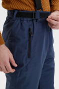 Купить Полукомбинезон утепленный мужской зимний горнолыжный темно-синего цвета 2405TS, фото 5