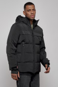 Купить Куртка мужская зимняя горнолыжная черного цвета 2407Ch, фото 11