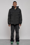 Купить Куртка мужская зимняя горнолыжная черного цвета 2407Ch, фото 16