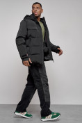 Купить Куртка мужская зимняя горнолыжная черного цвета 2407Ch, фото 2